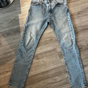 Palm Angels Light Blue Straight Men Jeans